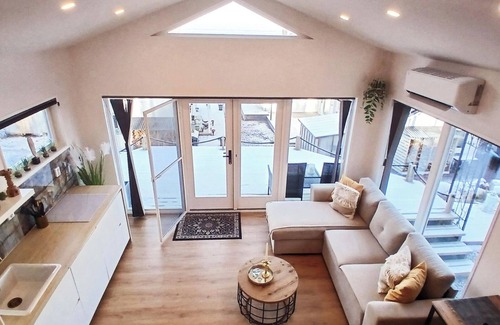 Laxa Municipality Cabin | Loft-Sleeps5-Parking-Spa-LakeViews-PetFriendly
