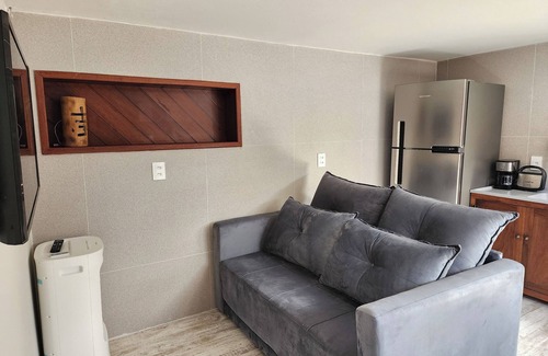 Campeche Sul Apartment | Loft with full kitchen and balcony 50m from Campeche beach and air conditioning