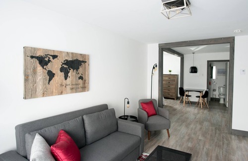 Rouyn-Noranda Apartment | Loft with bed and sofabed in the city centre (Le Court-toit)