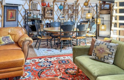 Alpine RV Rental | Lofted & Heated Yurt in Big Bend @ Casa Estrella