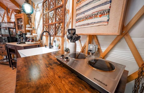 Alpine RV Rental | Lofted & Heated Yurt in Big Bend @ Casa Estrella