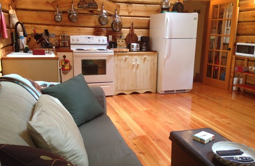 Roberts Creek Cabin | Log Cabin Fully Equipped. Up to 2 Adults + 3 Children. Dogs Welcome!