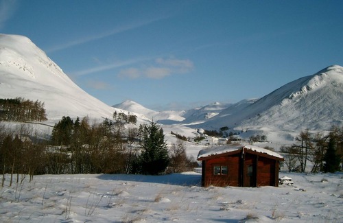 Spittal of Glenshee Cabin | Log Cabin with Hot Tub for 2 | In the Cairngorm National Park | Accepts Dogs