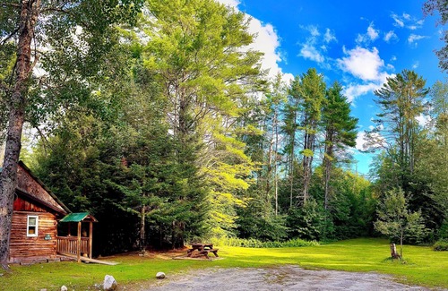 Chestertown Cabin | Log Haven Cabin, Pool/AC/Fireplace,Steps to Loon Lake