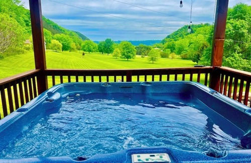 Harpers Ferry Cabin | Longview Lodge 6 Bedrooms with Hot Tub & Swimming Pond, firepit, & pool table