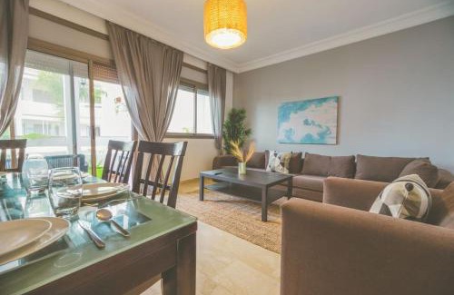 Skhirat Plage Apartment | lovely 2 bedroom vacation home with pool/beach