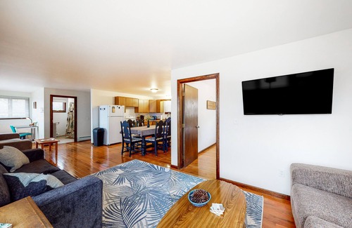 Weeks Mills House | Lovely dog-friendly lakefront abode with firepit, swimming dock, and fast WiFi