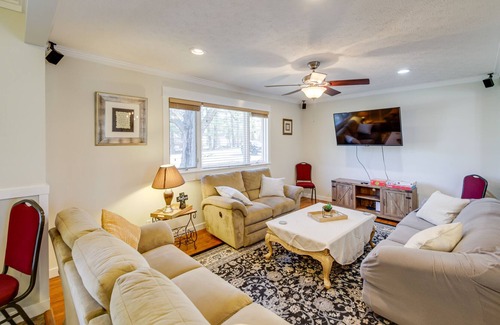 Greenwood House | Lovely Greenwood Home w/ Deck, Fire Pit + 2 Acres!