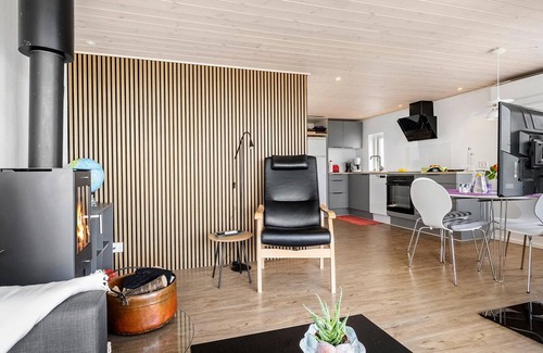 Bjert House | Lovely home in Bjert with kitchen