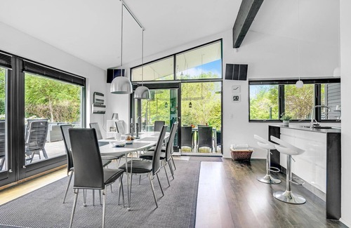 Hou House | Lovely home in Hals with sauna