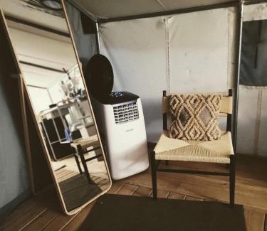Squires Other | Lovely Safari Tent with Treetop Views for Family Glamping in Missouri