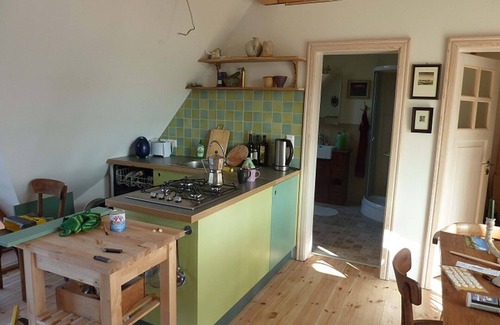 Wieck auf dem Darss Apartment | Lovingly furnished artist's apartment with a view of the bay