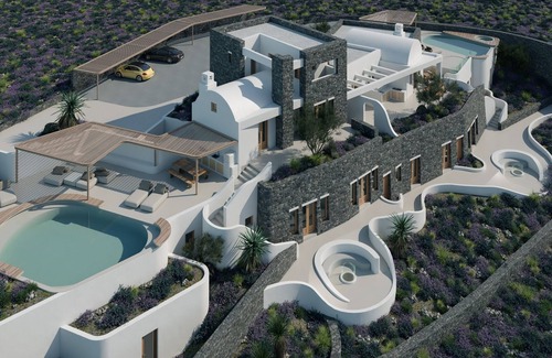 Oia Villa | Lush Pool Villa with Sunset & Sea View by Santo Collection, The Villas