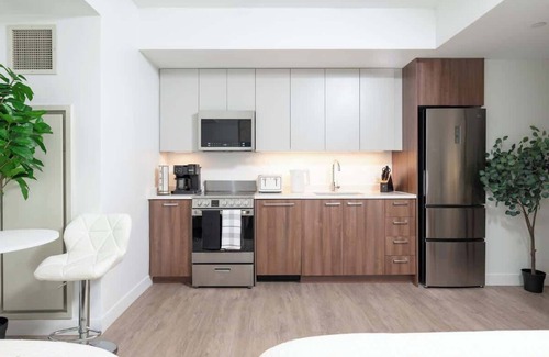 Central Square Apartment | Lux Studio 2x Queen beds Gym near MIT Harvard in Central Square