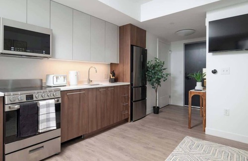 Central Square Apartment | Lux Studio 2x Queen beds Gym near MIT Harvard in Central Square
