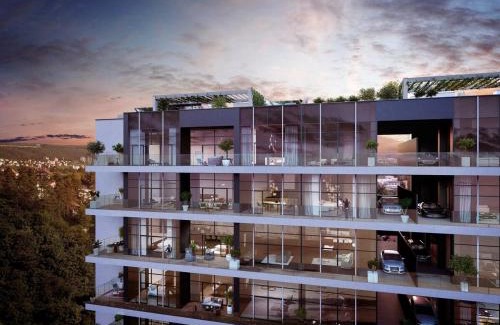 Prague 12 Apartment | Luxe studio with pool, sauna, jacuzzi, gym, balcony