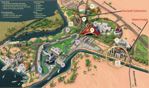 Abu Dhabi Apartment | Luxe Waterfront 1br, Yas Canal Views! Pool, Park