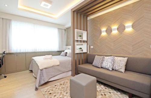 Matriz Apartment | Luxuoso Apto Batel Em Frente Ao Shopping Curitiba - Piscina, Sauna e Academia