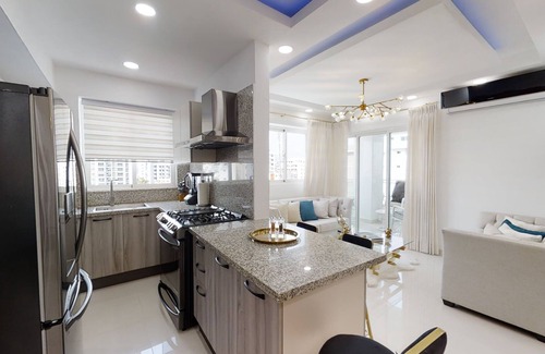 Ensanche Quisqueya House | Luxurious 2BR condo with Rooftop, jacuzzi and BBQ