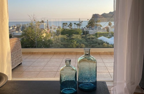 Agia Marina Villa | Luxurious 3-bedroom house with panoramic sea view 3 minutes walk from the beach