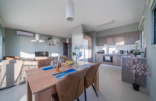 Larnaca Apartment | Luxurious brand new building with amazing salt lake views inhabited by flamingos!