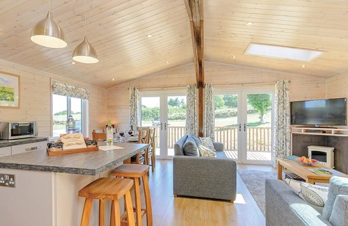 Ashover Ski Chalet | Luxurious lodge with stunning countryside views.
