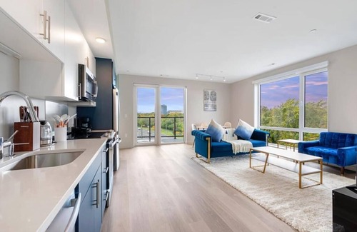 Watertown Apartment | Luxurious&modern with balcony on the charles River