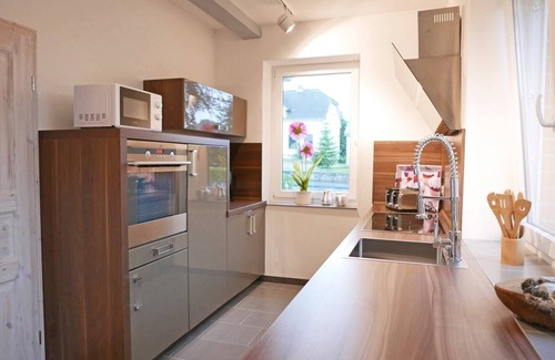 Lindau House | Luxurious semi-detached house "Richters Galerie" in the middle of the idyllic landscape of Angeln directly on the Schlei, offers a top modern, extensive equipment, as well as garden with terrace, for the perfect vacation with two people