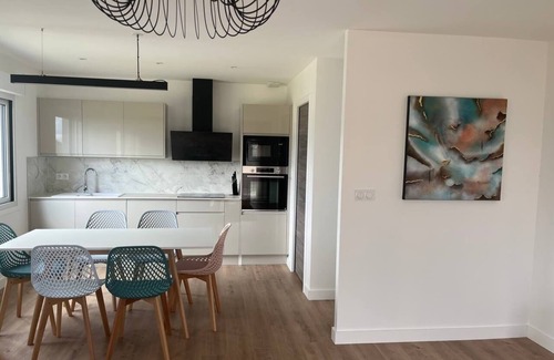 Saint-Clair-du-Rhone Apartment | Luxury air-conditioned accommodation at the foot of Pilat. Brand new. 6 travelers.
