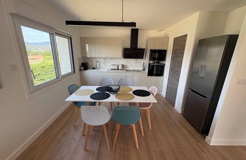Saint-Clair-du-Rhone Apartment | Luxury air-conditioned accommodation at the foot of Pilat. Brand new. 6 travelers.