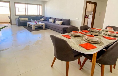Agadir Apartment | Luxury apartment with sea view, 5 minutes walk from the beach! With air conditioning