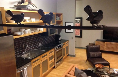 Fayetteville Condo | Luxury Art Filled Condo on Dickson St. with Unbelievable Views of Fayetteville