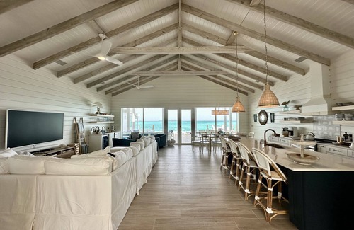Tar Bay House | Luxury beachfront home, Heated private pool, Five King suites w/ensuite baths!