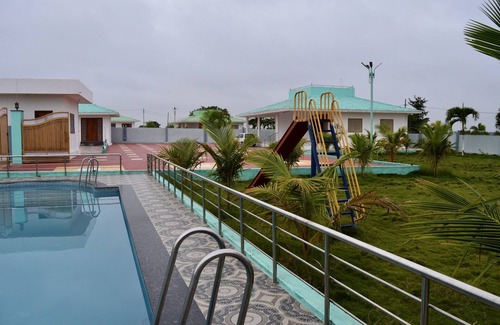 Chevella Villa | Luxury Farmhouse with Bedrooms, AC, Private Pool, Lawn and Gazebo