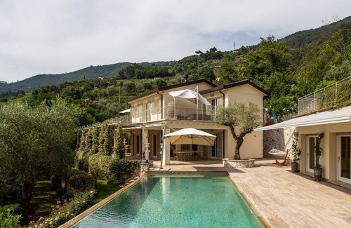Strettoia Villa | Luxury Hillside Retreat with Sea Views Located near Forte Dei Marmi
