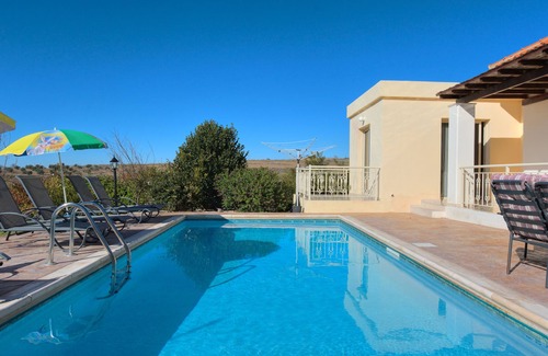 Kathikas Villa | Luxury new villa on mountainside with private swimming pool & garden