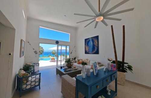 La Cienaga Villa | Luxury Oceanfront Villa with Heated Pool, Jacuzzi, AC, BBQ, Starlink Wi-Fi, Chef's Kitchen, Staff Included, Mountain Views, Near El Quemaito, San Rafael, and Los Patos Beach