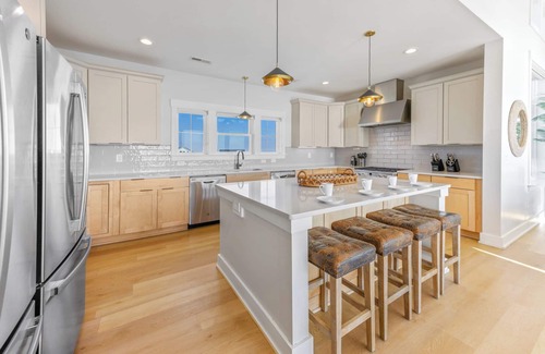 Hatteras House | Luxury Oceanfront Dog Friendly Home w/Pool, Hot Tub, Elevator, and Much More!