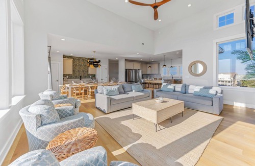 Hatteras House | Luxury Oceanfront Dog Friendly Home w/Pool, Hot Tub, Elevator, and Much More!