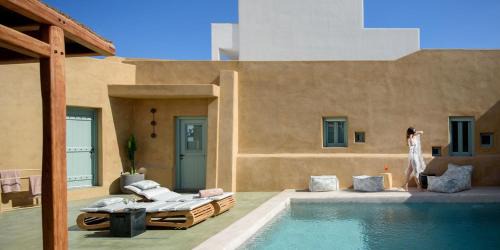 Episkopi Gonias Villa | Luxury Santorini Villa Potamos Luxury House 2 Bedrooms Private Heated Pool & Serene Location Episkopi