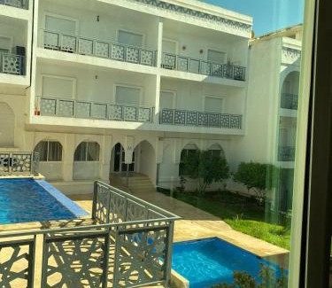 Bni Makada Apartment | Luxury sea view apt tanger with Swimming pool