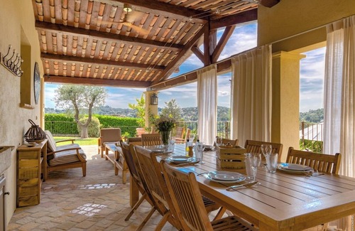 Valbonne Villa | Luxury Villa with Pool, Sauna, BBQ, Gym, AC