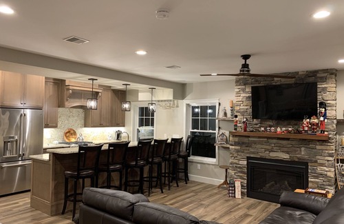 Meredith House | Luxury Waterfront Home - Lake Winnipesaukee in Meredith NH Shallow Water & Dock.