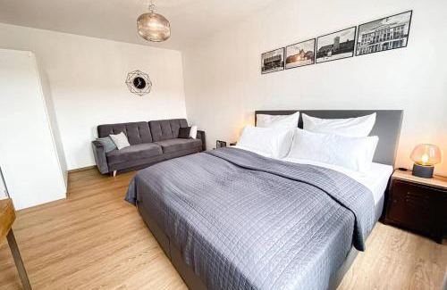 Eutritzsch Apartment | Luxus-Apartment in Leipzig mit Privat-Parkplatz