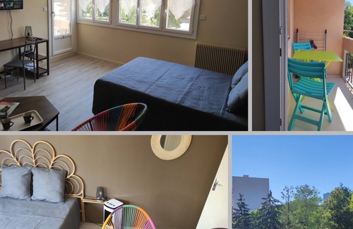 Flace Apartment | Mâcon - Studio 2 p - refurbished - Portable air conditioning - 34 m2