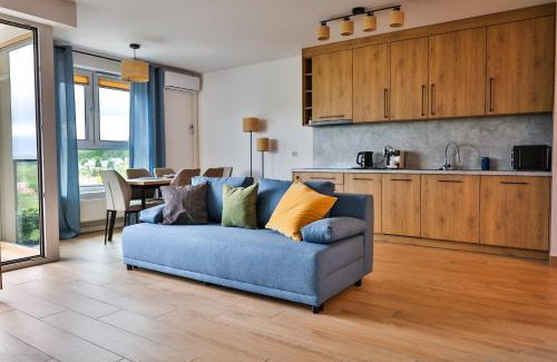 Jelenia Gora Apartment | M&D apartamenty w Karkonoszach 2 sypialnie, salon z aneksem, balkon, widok na góry
