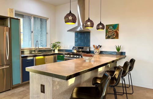 Panorama Heights House | Magical Desert Hideaway - with private jacuzzi, fire-pit, walk to park