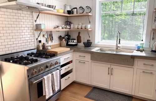 Owls Head Cottage | Maine Waterfront- Rustic-Modern Scandinavian Style Cottage. Private & Secluded.