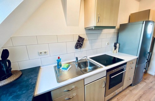 Mitte Apartment | Maisonette apartment Schleusentor close to the Rostock river bath