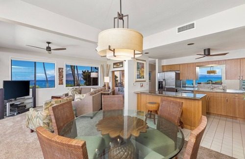 Wailea Condo | Makena Surf F104 - Oceanfront 3BR w/AC, Panoramic Views & Beach Access